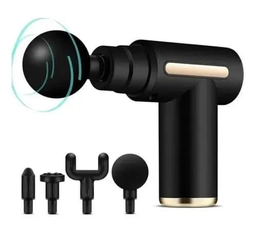 Portable Muscle Massage Gun with 4 Interchangeable Heads